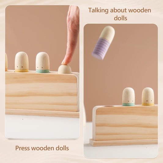 Etucdose wooden color sorting board for color matching and tactile exploration