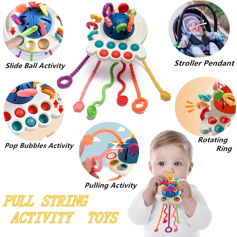 Etyat sensory bin and stacking toys support spatial awareness and counting.