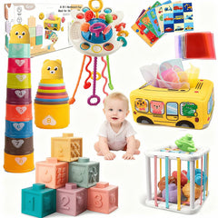 Etyat stackable blocks boost color and shape recognition during play.