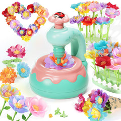 Euclidean Cube flower bouquet making machine shown for kids' creative play.