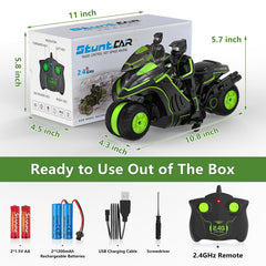 Eulogia RC motorcycle offering multi-directional drift and versatile adventures.