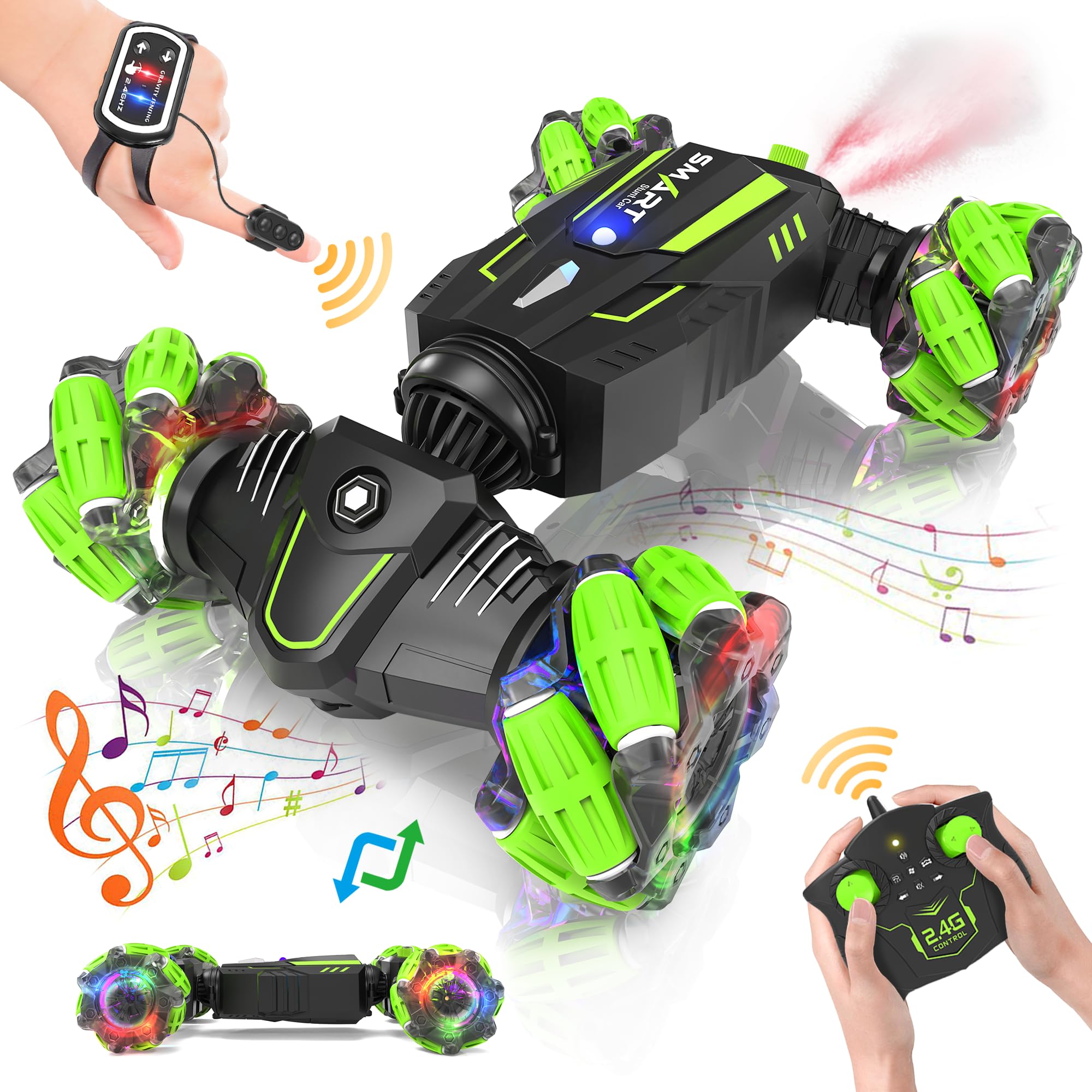 Eulogia RC car showcases snake-twist design for dynamic stunts and twisting motion.