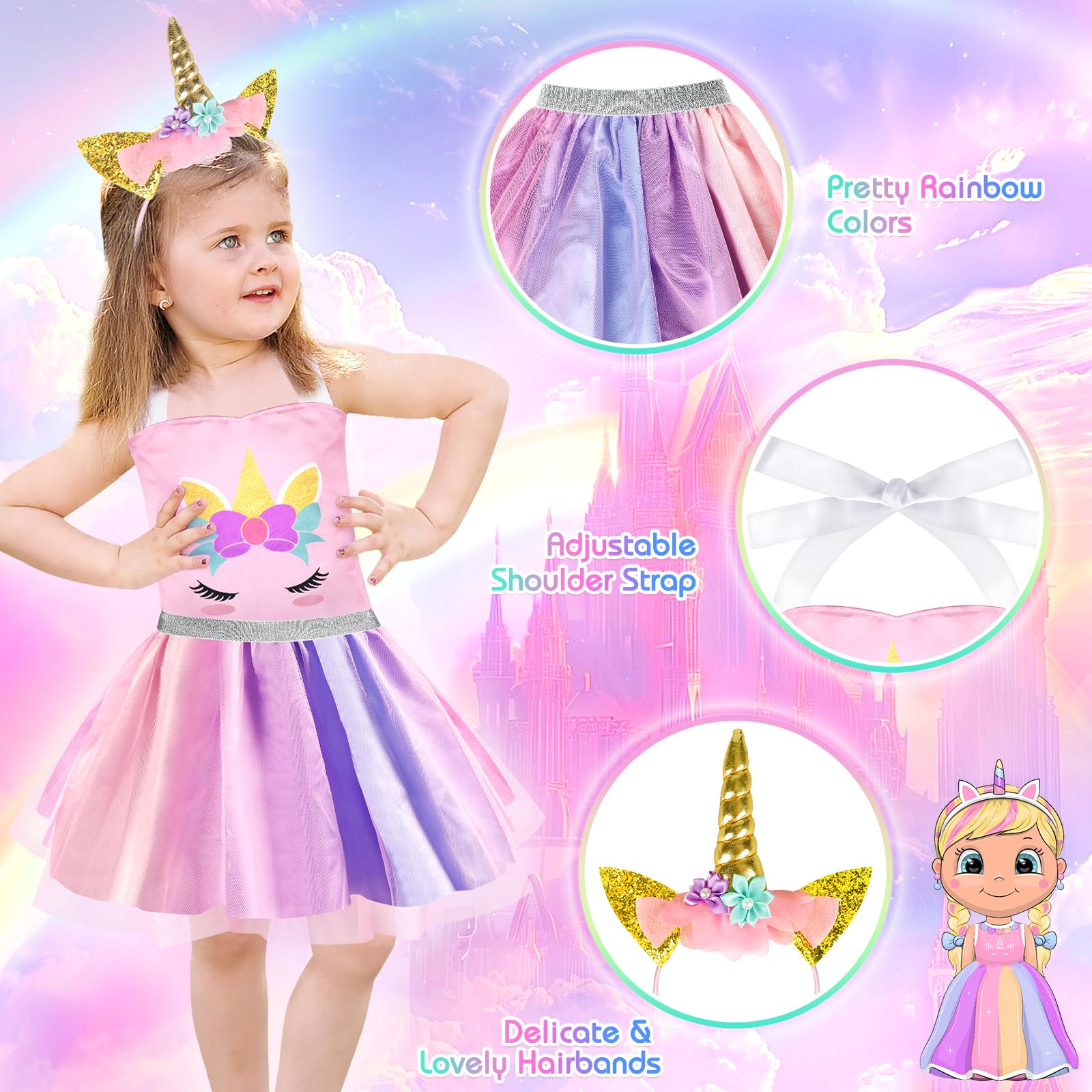 EULRGAUS complete dress-up set in a gift-ready box for birthdays.