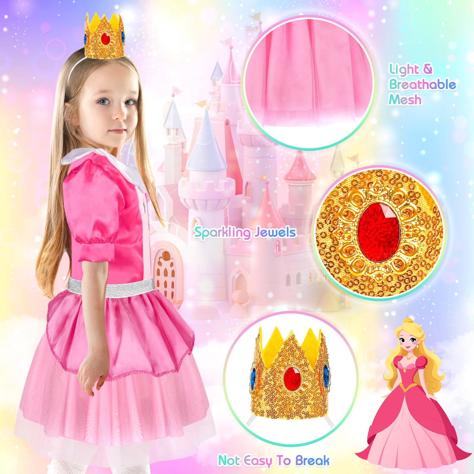 EULRGAUS princess accessories support collaborative storytelling and role-play.