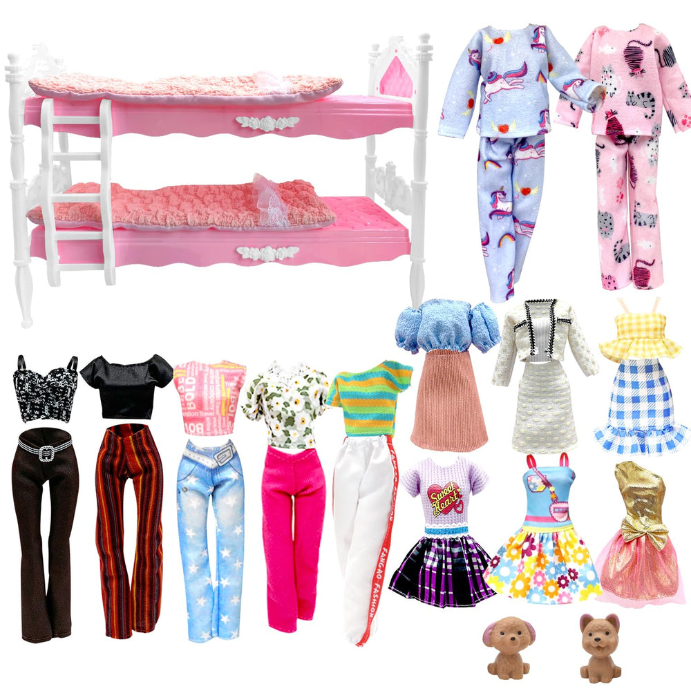 EumbHoa bunk bed assembly showcasing sturdy construction for safe doll sleepovers