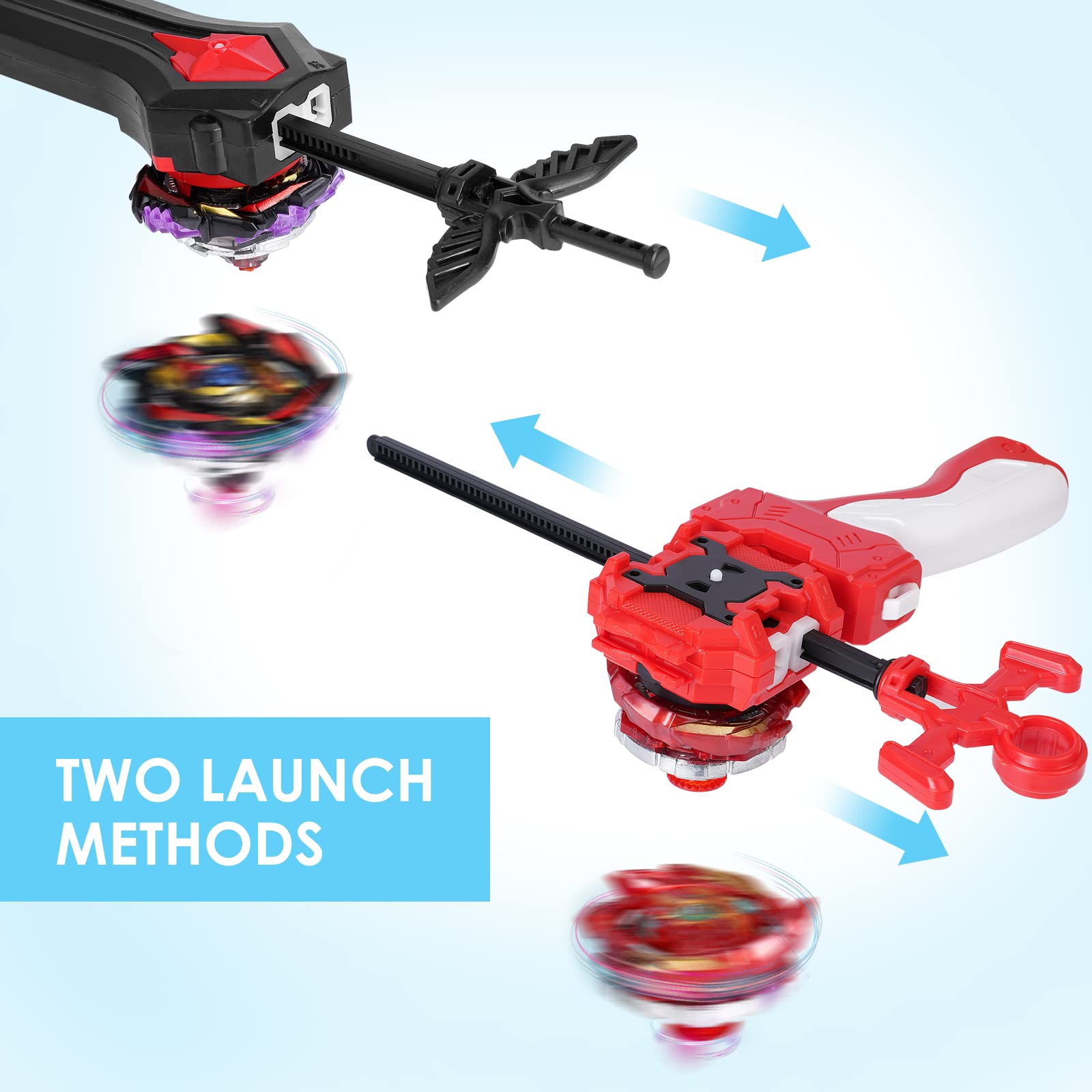 Euply Bey Burst set with dual launchers for dynamic battles