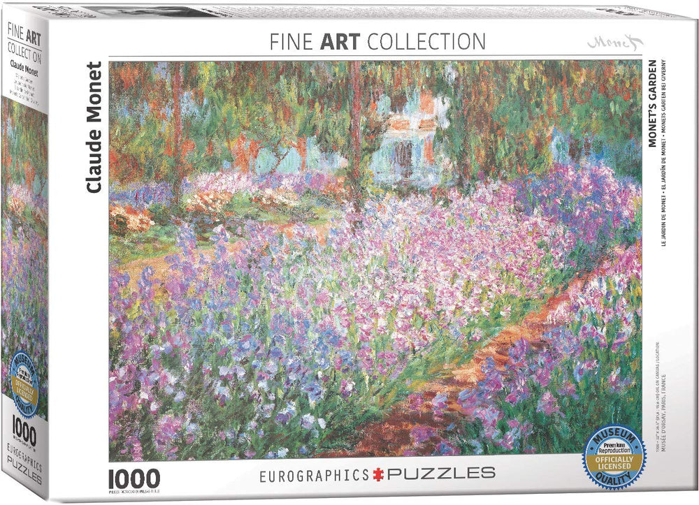 EuroGraphics The Artist's Garden Monet puzzle box offers a stunning scene for mindful assembling.