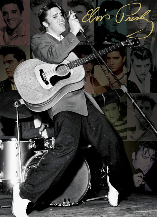 EuroGraphics Elvis Live Olympia Theater puzzle box shows durable packaging for storage and easy gifting.