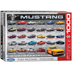 EuroGraphics Ford Mustang Evolution puzzle box, ideal for planning your puzzle session.