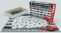 Made in USA blue board quality indicates durable construction of the puzzle.