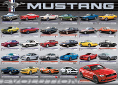 EuroGraphics Ford Mustang Evolution puzzle pieces interlock smoothly for easy assembly.