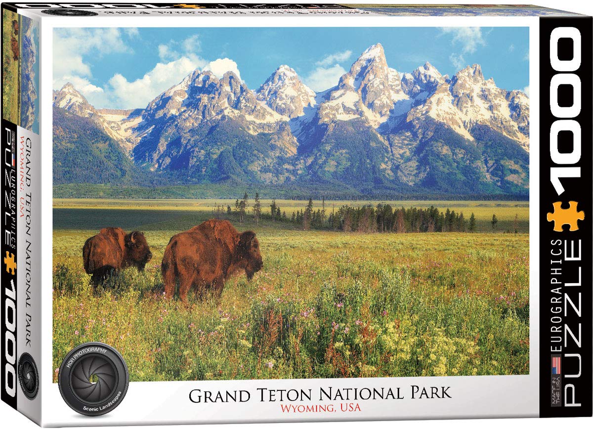 EuroGraphics Grand Teton puzzle cover image, offering a serene alpine scene for family time.