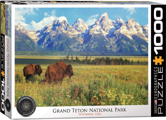 EuroGraphics Grand Teton puzzle cover image, offering a serene alpine scene for family time.