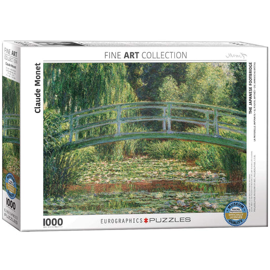 EuroGraphics Japanese Footbridge puzzle box ready-to-start activity.