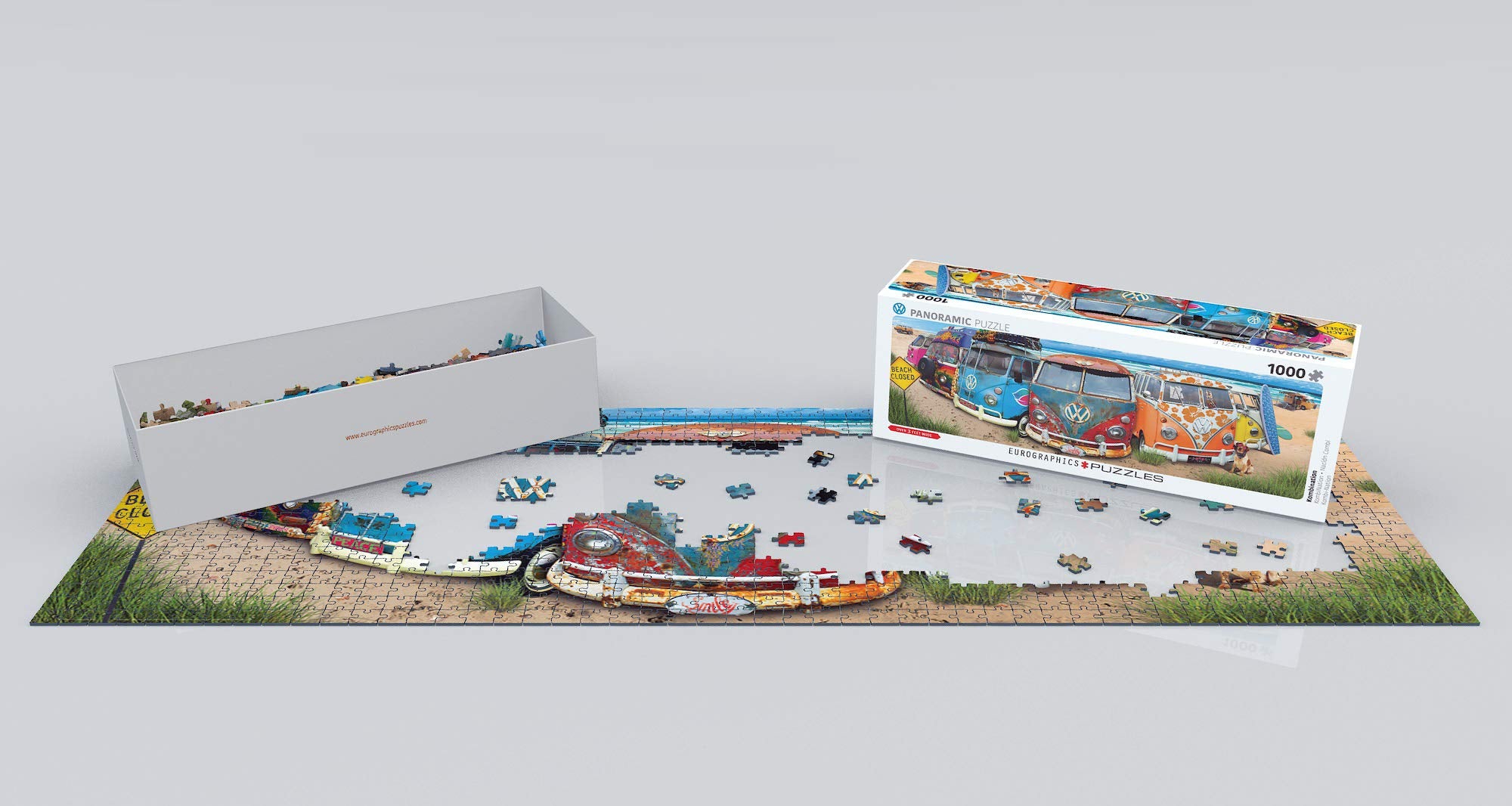 EuroGraphics VW Kombination close up print highlights retro van details for collectors and fans