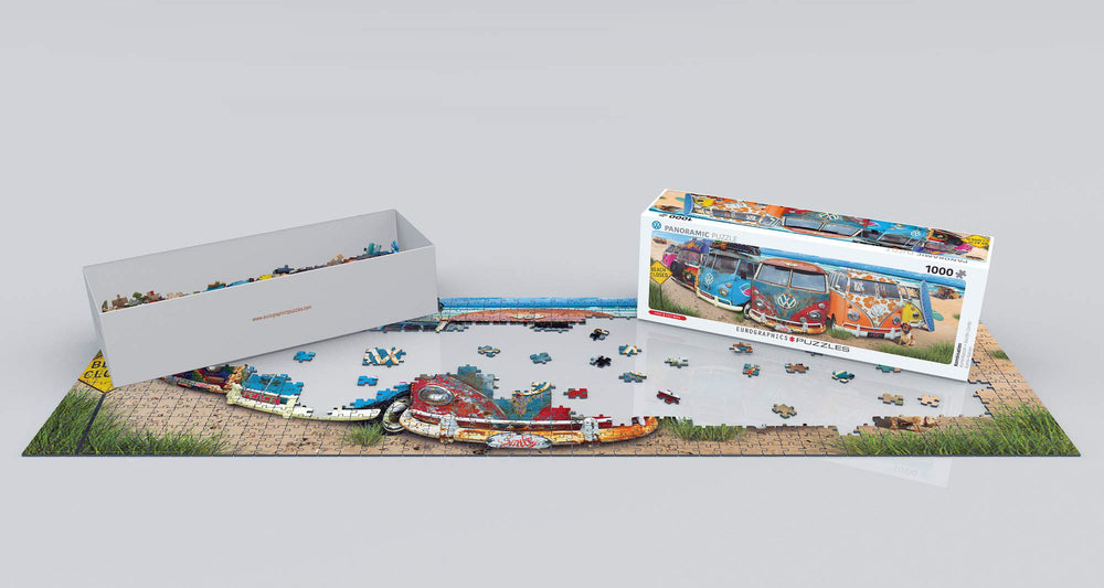 EuroGraphics VW Kombination close up print highlights retro van details for collectors and fans