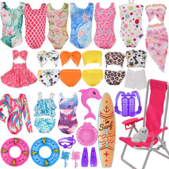 EuTengHao 36-piece doll swimwear bundle for 11.5-inch dolls, ideal for creative play.