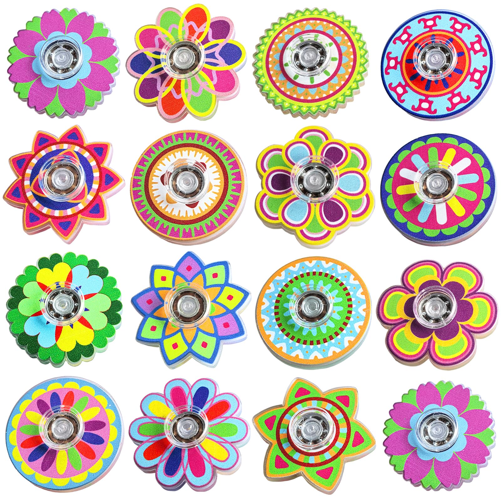 EUXAYCZQ fidget spinner with petals pattern showcasing rotating designs for calming focus.