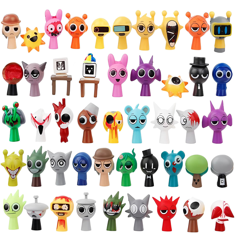 EUXOEUOX Wenda 48-piece set on a shelf, ideal for collectors.