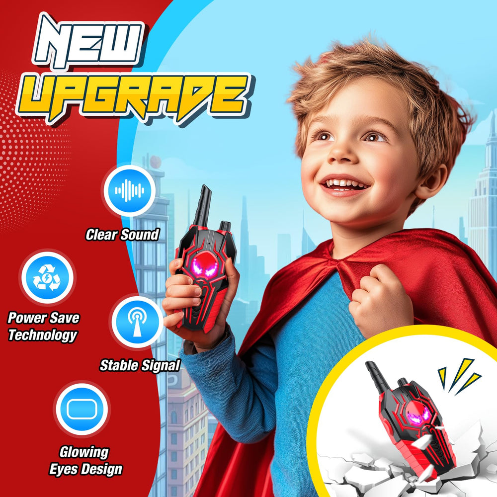 Evassal Kids Walkie Talkies include a built-in lanyard hole for easy carrying