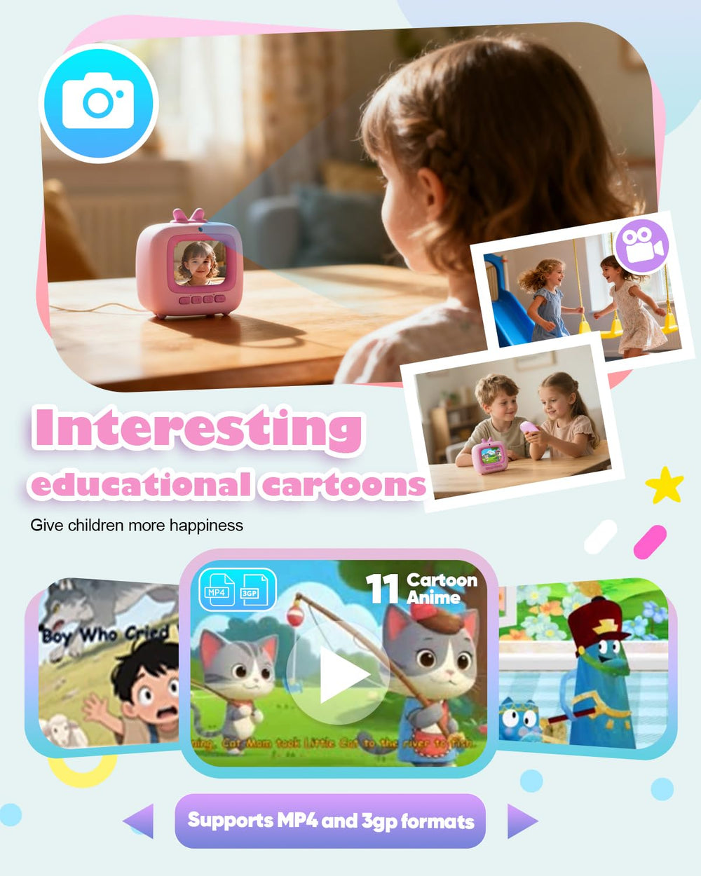 Eveedo Story Machine recording mode lets kids capture their own performances