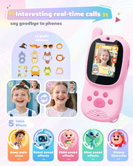 Eveedo video walkie talkie pink back view highlighting durable body