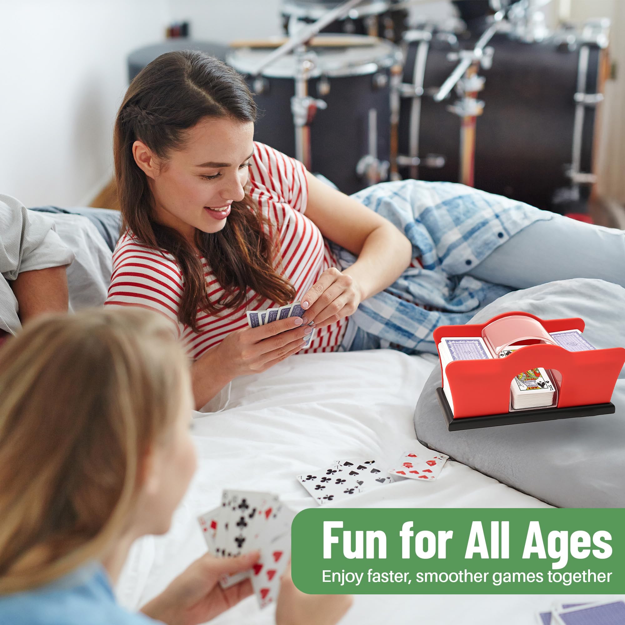 Evelots poker and Holdem shuffler suitable for casino-like play.