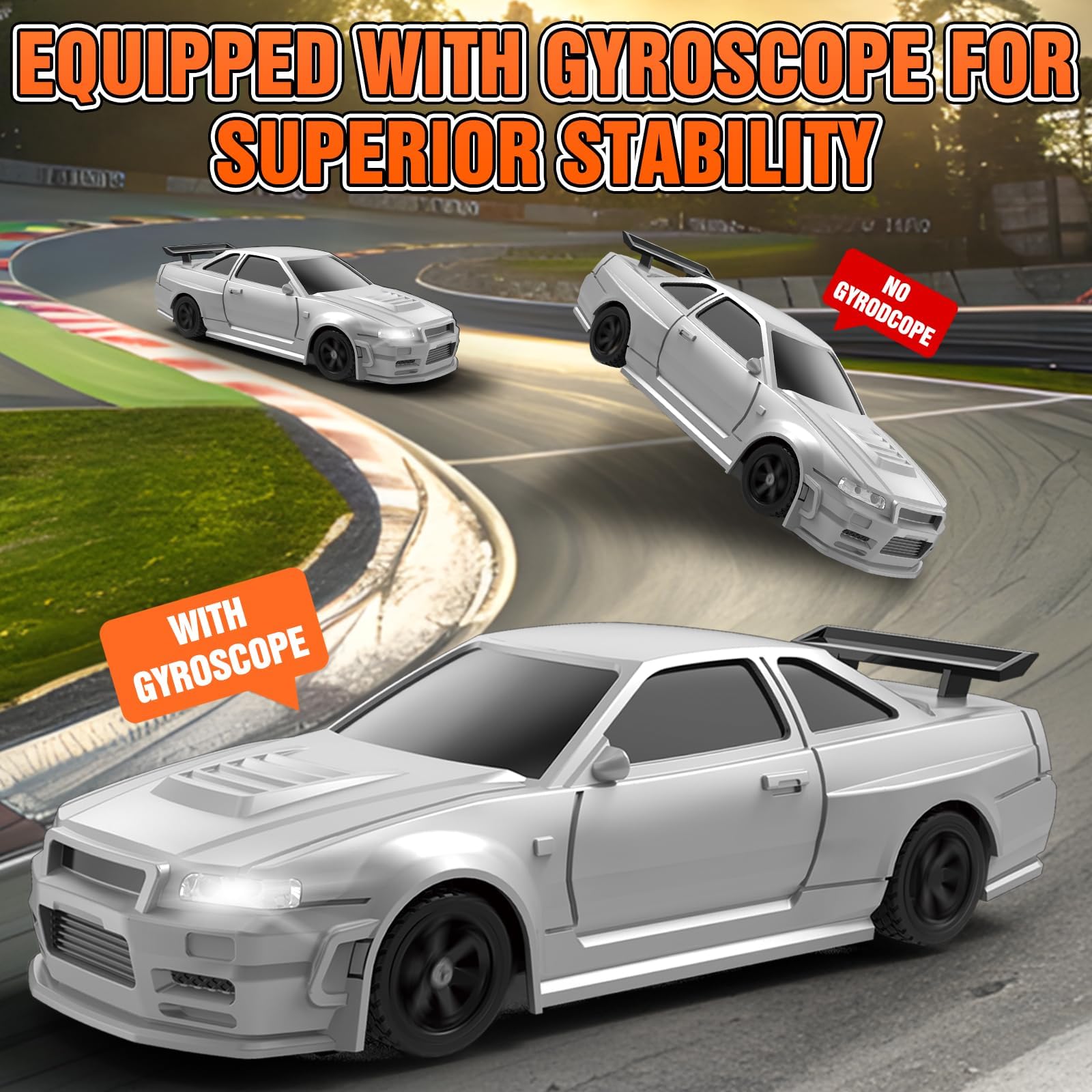 Everbigmai RC drift car LED lighting enhances realism