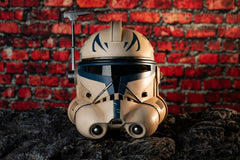 Evere Capt. Rex helmet visor detail offering clear exterior visibility