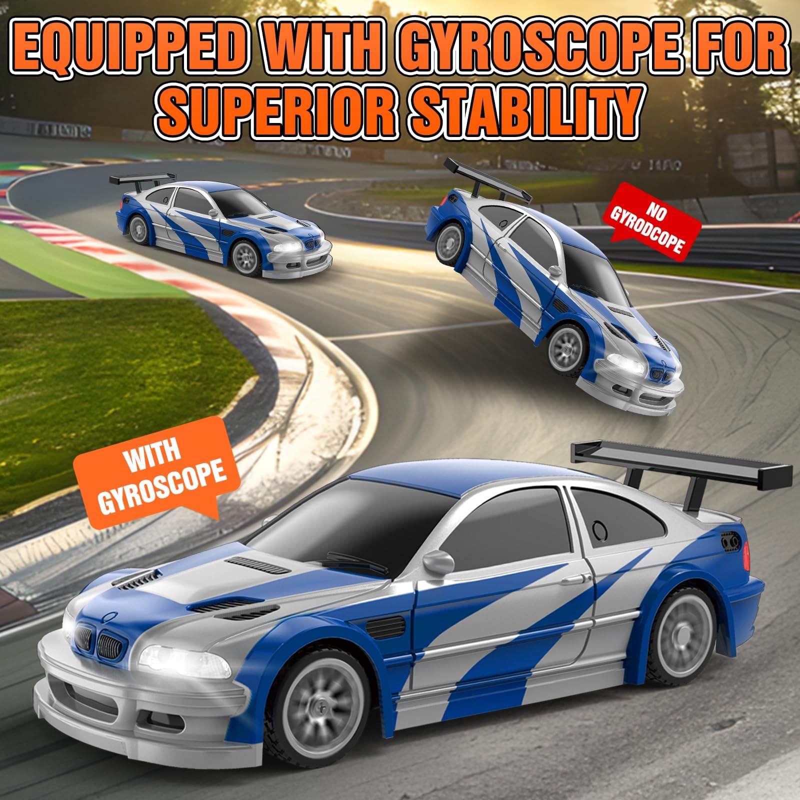 Everbigmai drift car with realistic lights enhances immersive racing sessions