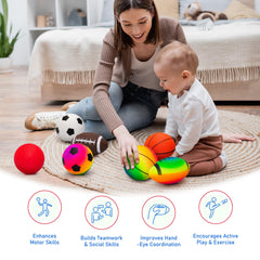 EVERICH TOY dodgeball 1 soft and easy to catch for toddlers.