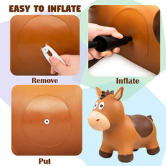 Everich Toy bouncy animals dynamic play image highlights movement