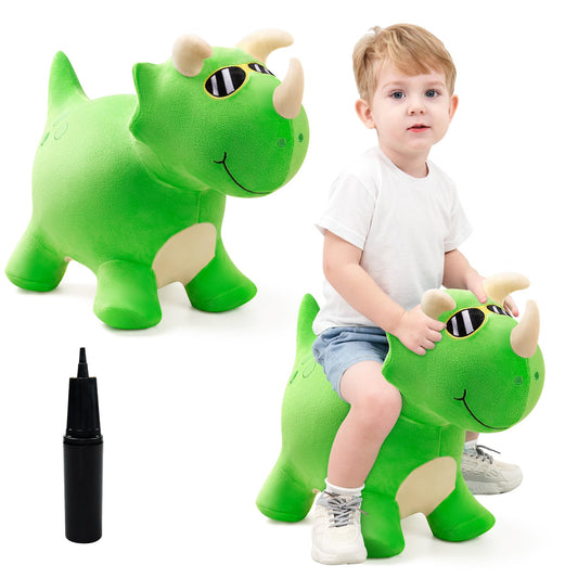 Everich Toy bouncy horse dinosaur ride invites active play for kids.