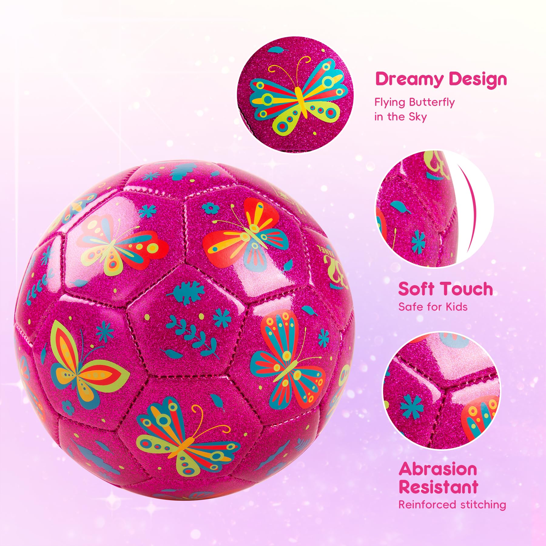 Everich Toy durable PVC butterfly ball for safe daily play