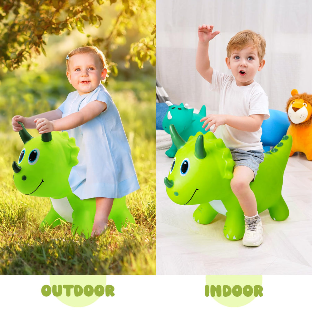 EVERICH TOY gift-ready dinosaur bounce for birthdays and celebrations.
