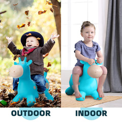 EVERICH TOY giraffe hopper indoor-outdoor use demonstrates versatile play spaces.