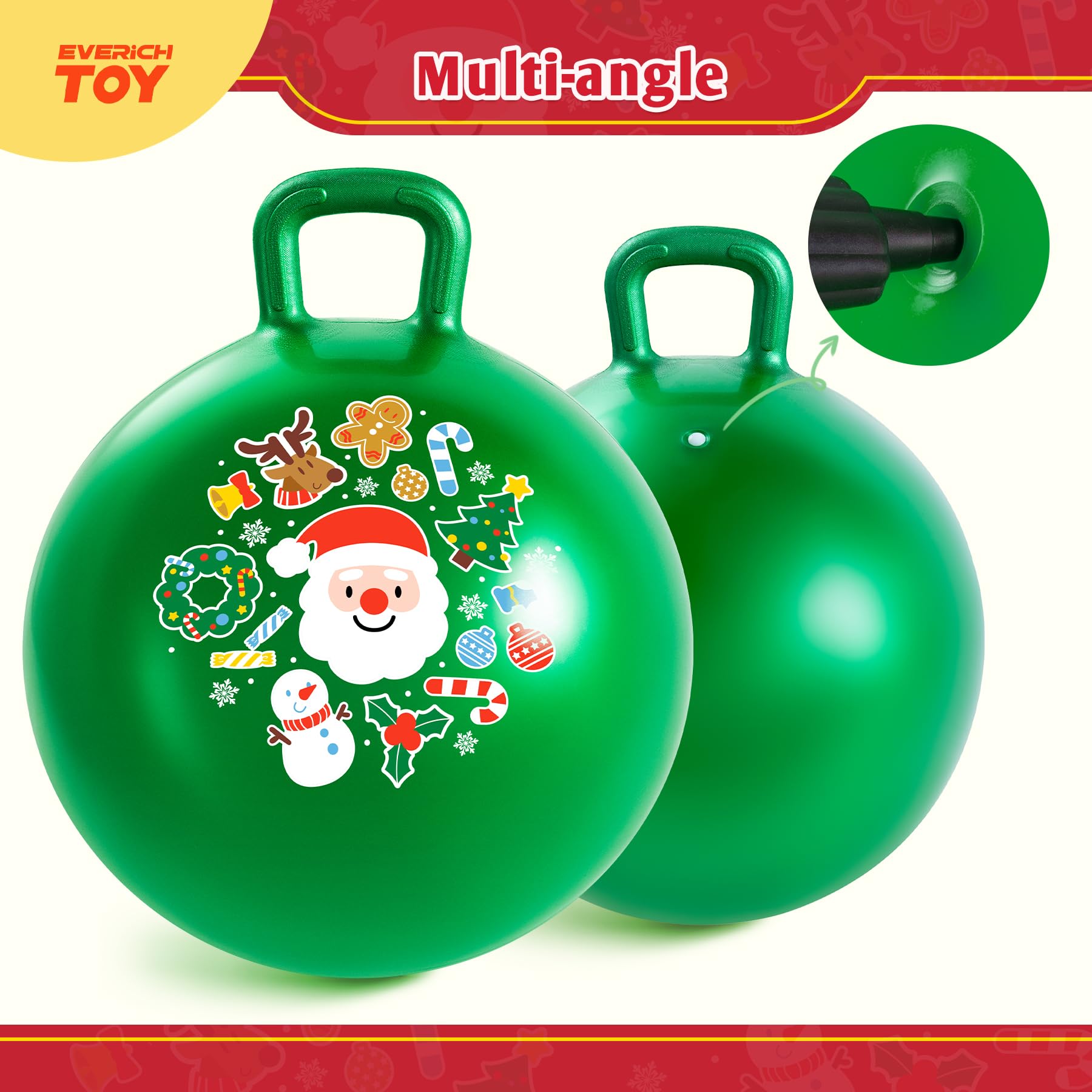 EVERICH TOY hopper ball deer ears add cute seasonal flair.