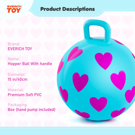 Durable PVC hopper ball ready for kid-friendly bouncing