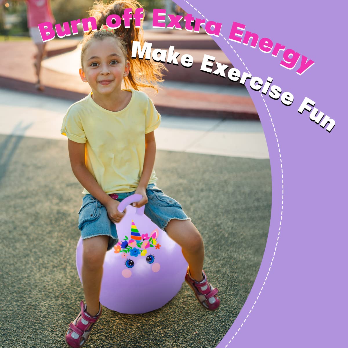 Everich Toy hopper ball promotes safe, energetic movement during play.