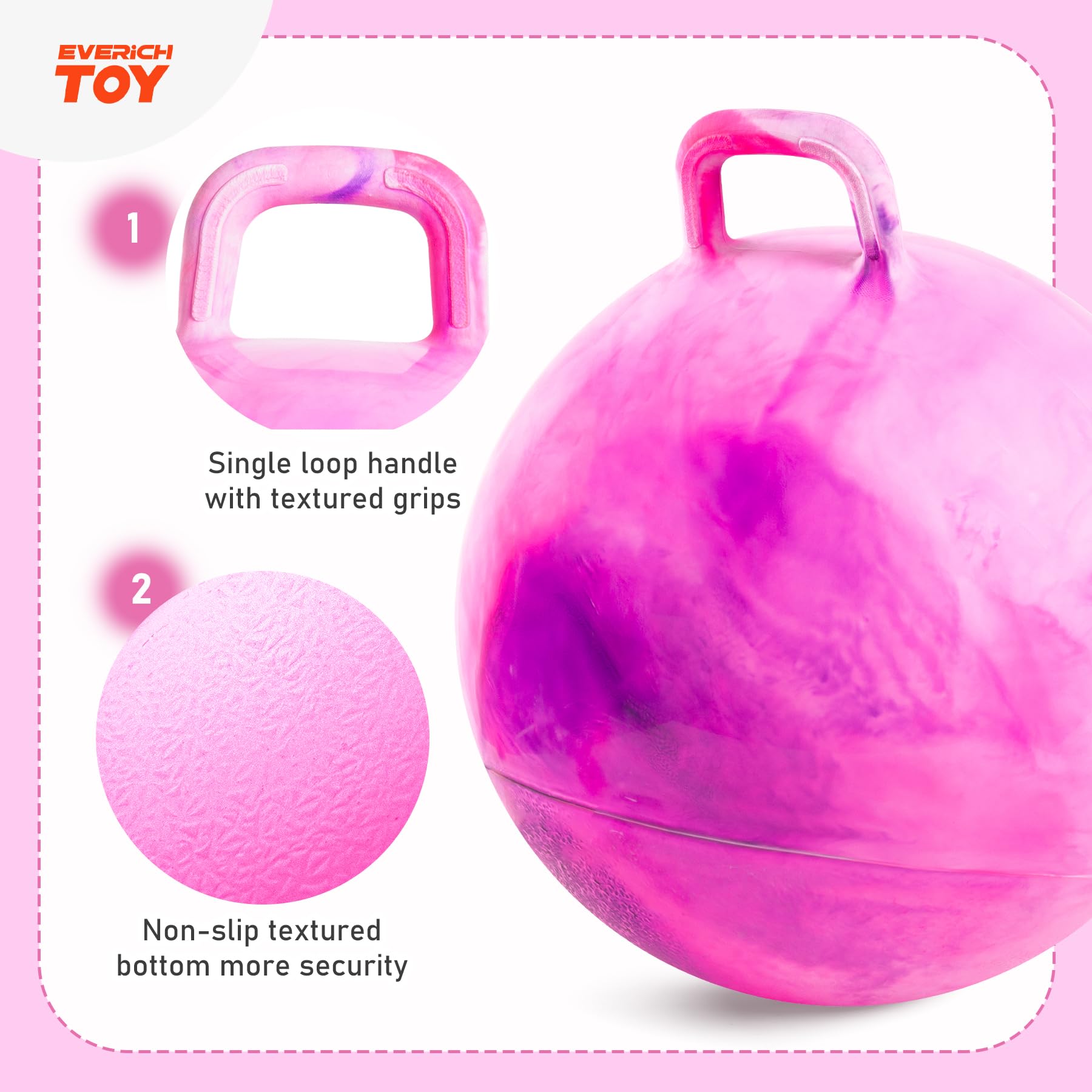 EVERICH TOY pump included for quick inflation and fast setup