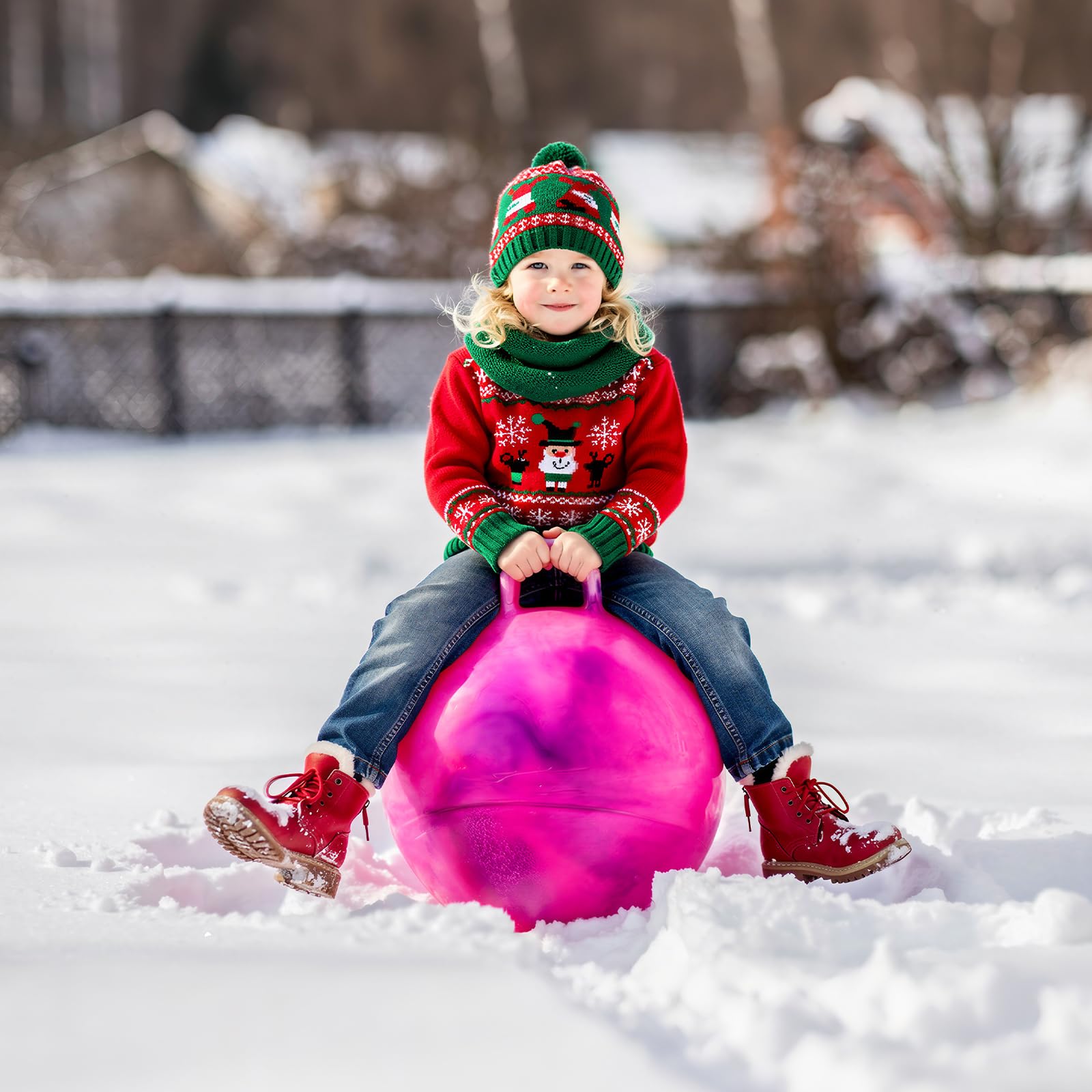 Vibrant pink purple clouds design adds playful vibe for outdoor adventures