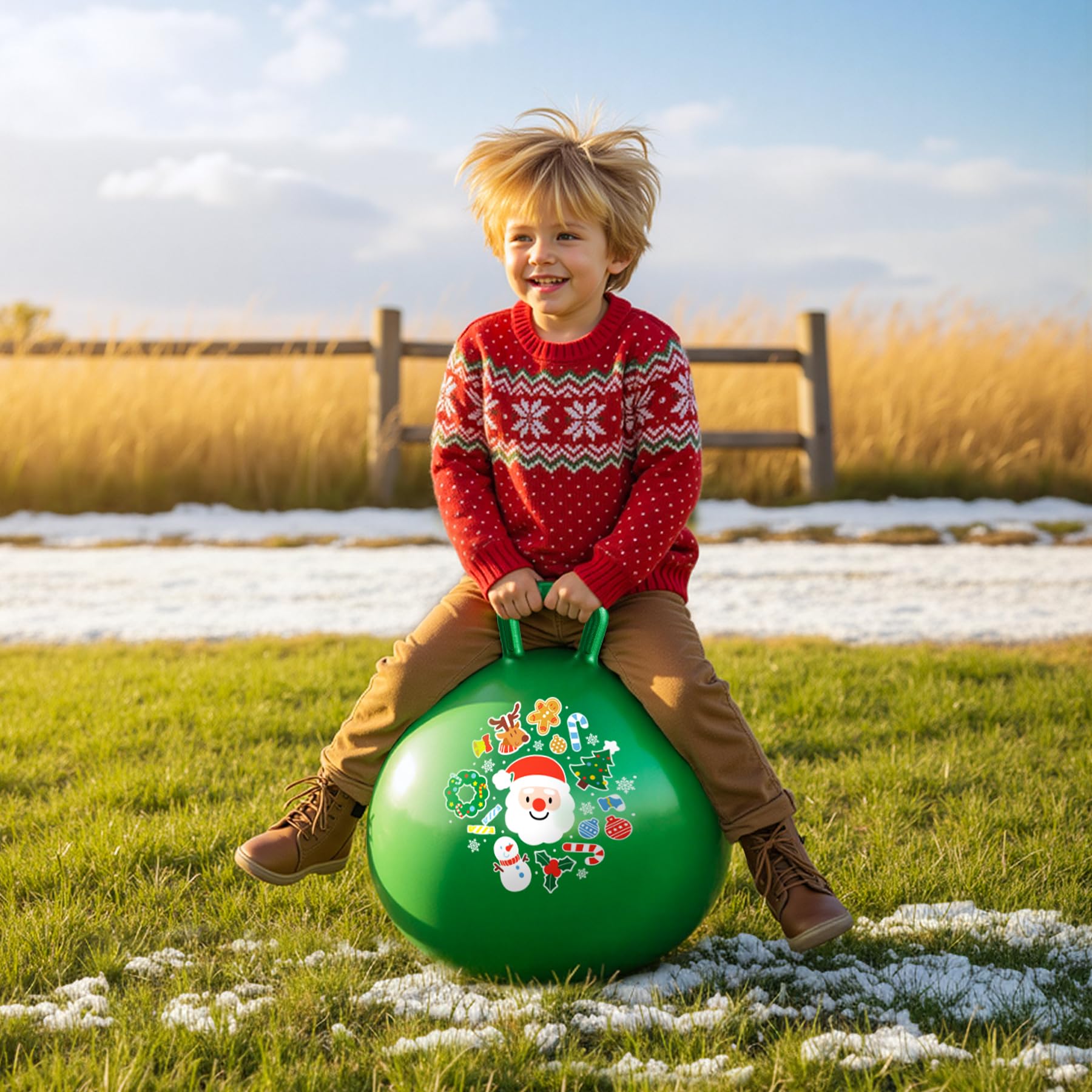 EVERICH TOY hopper ball textured handle ensures secure grip.