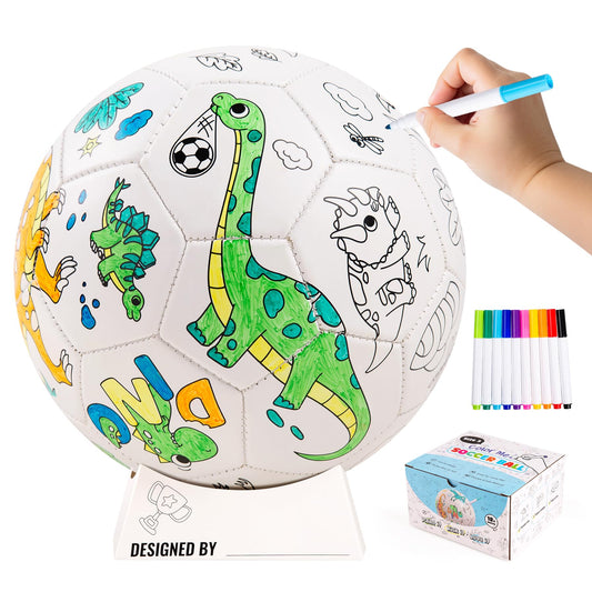 EVERICH TOY dinosaur design on the ball sparks imaginative play outdoors.
