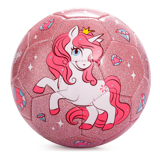 Everich Toy pink soccer ball size 3 for toddlers, ideal for beginner kicks