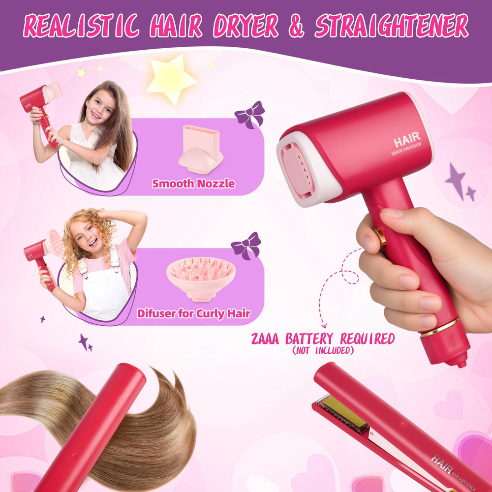 Everideals doll head crown and comb for charming pretend hairstyles.