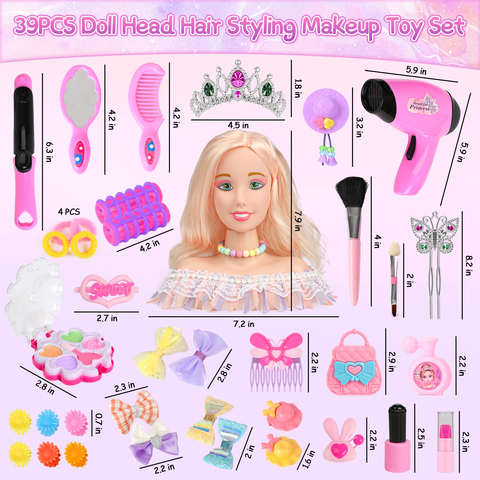 Everideals realistic hair dryer adds authentic pretend play with sound and airflow.