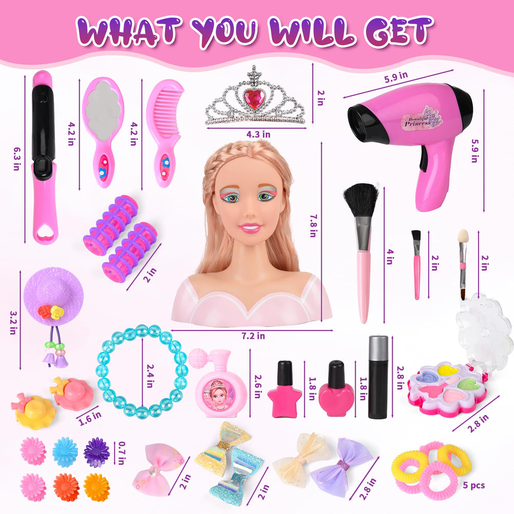 Everideals realistic hair dryer for doll styling supports immersive pretend play and fine motor practice