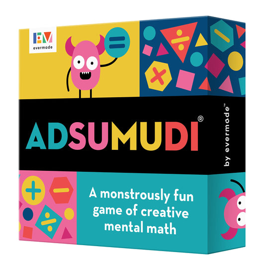 Evermade Adsumudi card pile ready for quick math practice