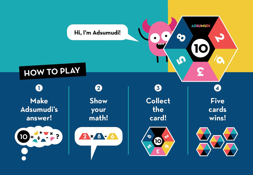 Evermade Adsumudi cards support collaborative family math time
