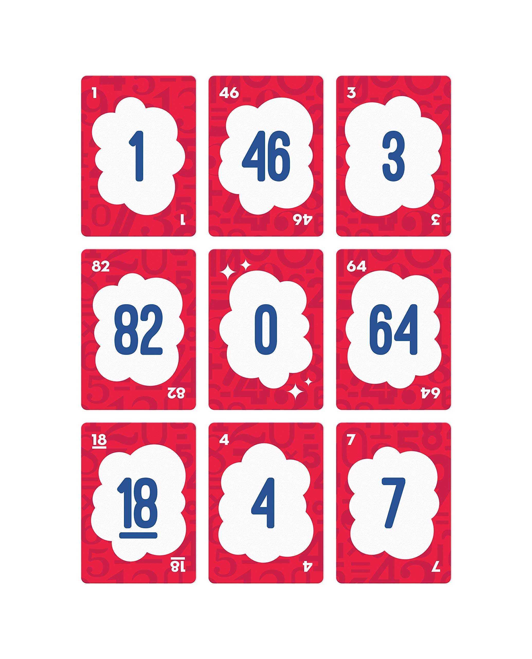 Bright, clear Proof! Math Game cards designed for fast recognition
